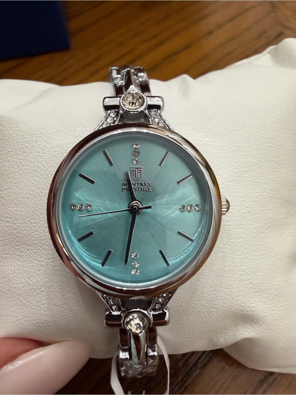 Invicta Silver Bracelet Watch in Tiffany Blue Dial